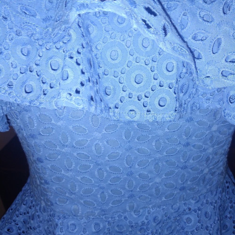 New Lilly Pulitzer Josey Costal Blue One Shoulder - Picture 6 of 8